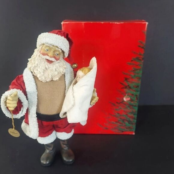 Vintage 1994 Clothtique Possible Dreams Babies First Christmas Santa 7" #713042 - Picture 1 of 5